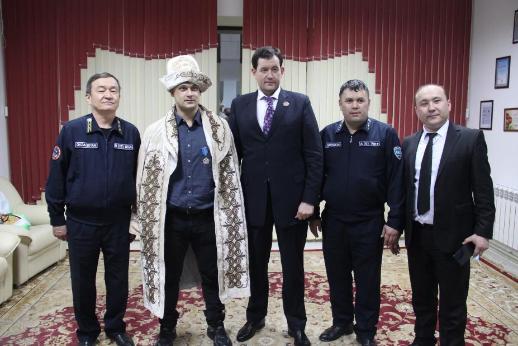 Председатель профсоюза «ПВАСС» посетил Кызылординский филиал «Ақ Берен»